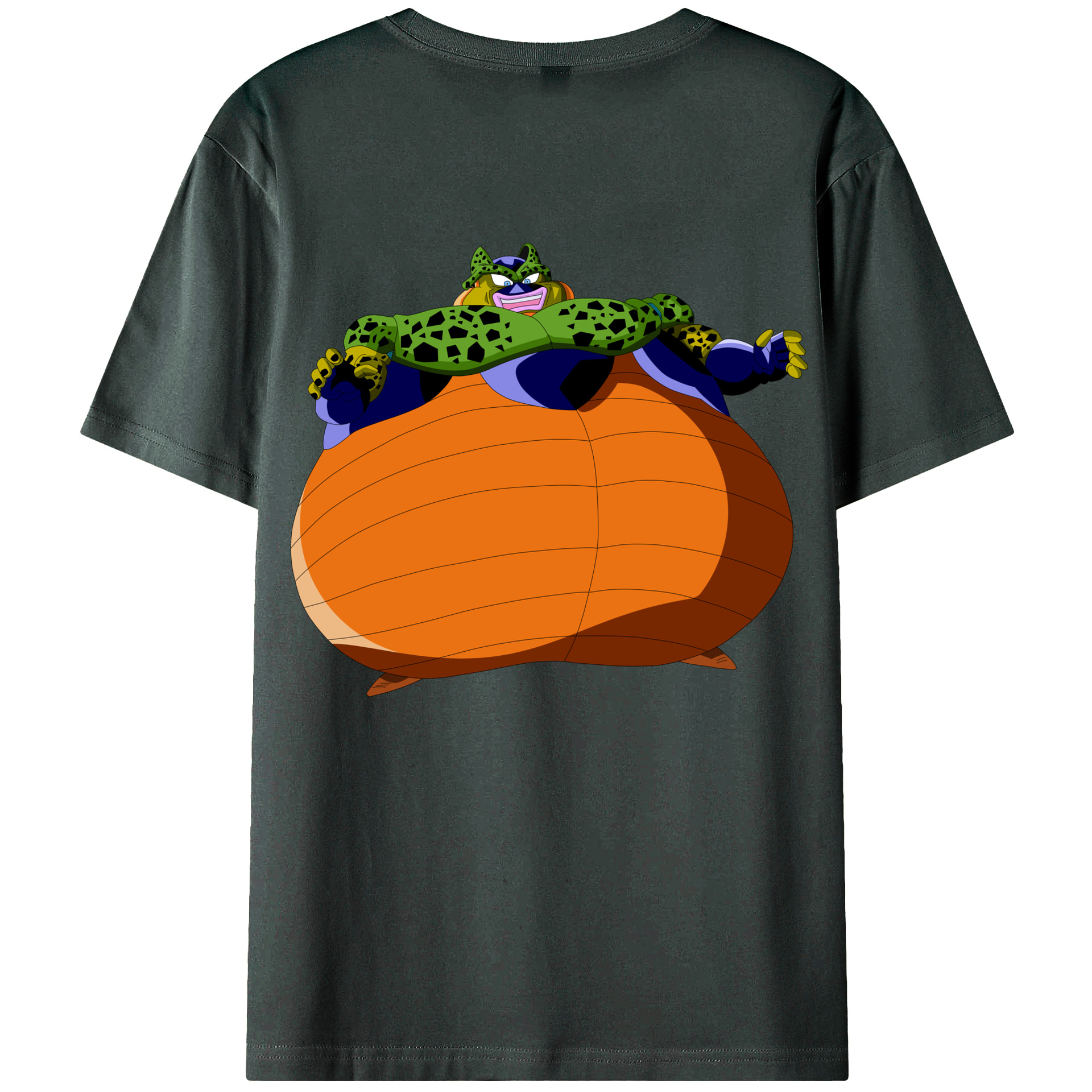 （画像用） ドラゴンボール セル DRAGON BALL Cell 綿100％ メンズ半袖Tシャツ（バックプリント） 通気性
